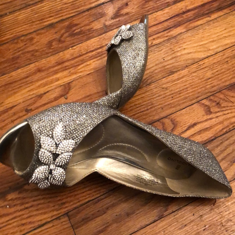Bandolino diamond encrusted open toe